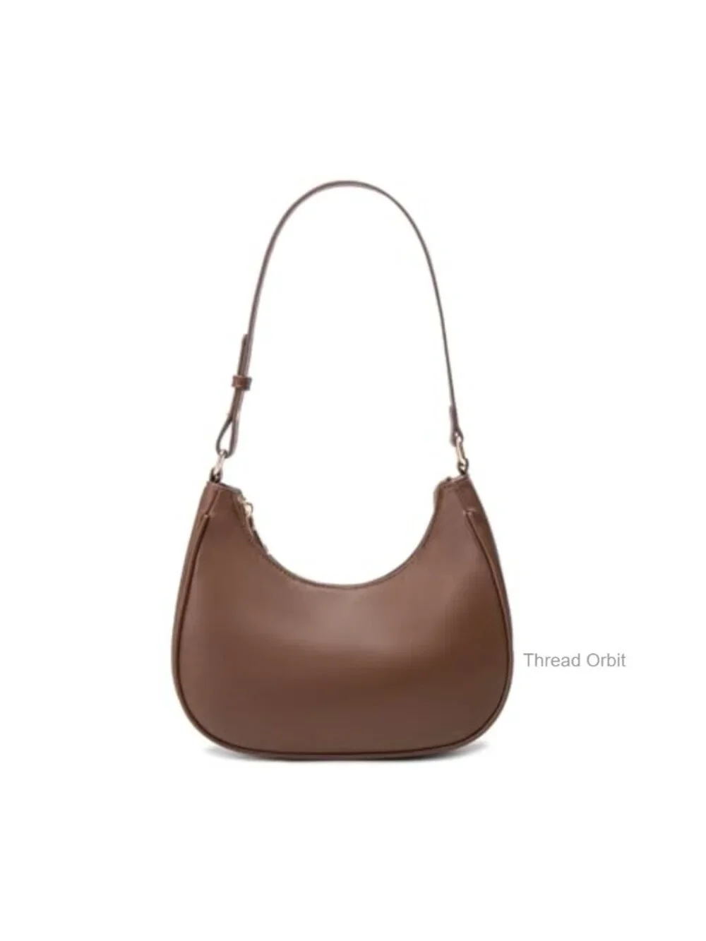 PU Leather Hobo Tote Handbag with Zipper Closure Mini Clutch Purse